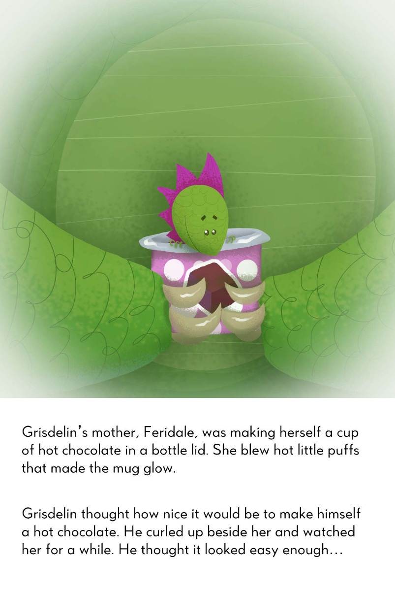 Truyện thai giáo tiếng Anh (Thai giáo ngoại ngữ): The Dragon Who Couldn’t Puff