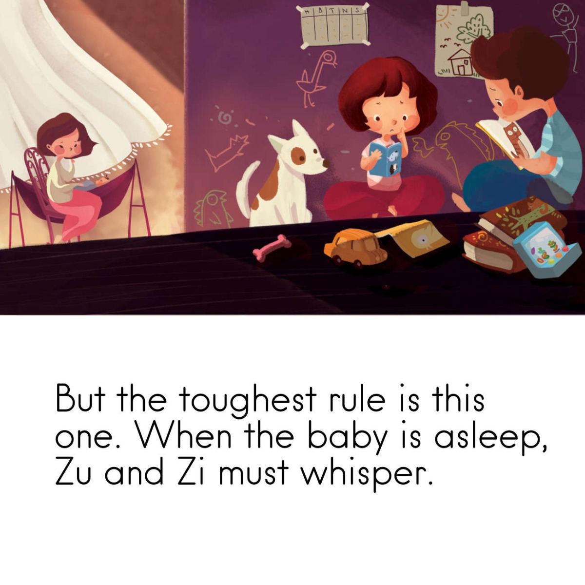 Truyện thai giáo tiếng Anh (Thai giáo ngoại ngữ): Don’t Wake The Baby!