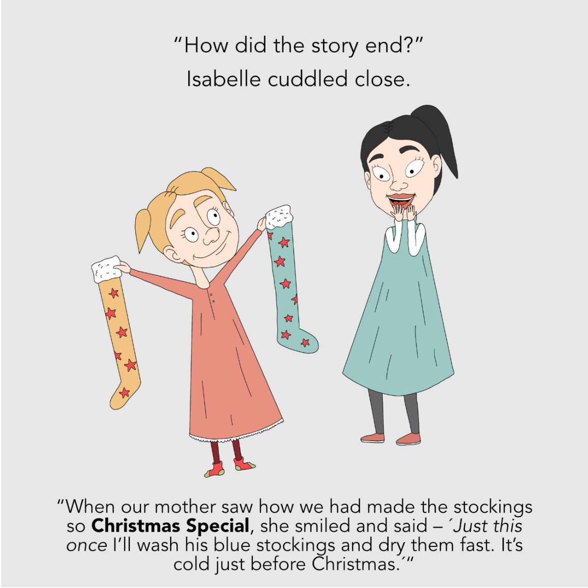 Truyện thai giáo tiếng Anh (Thai giáo ngoại ngữ): The Looong Christmas Stocking