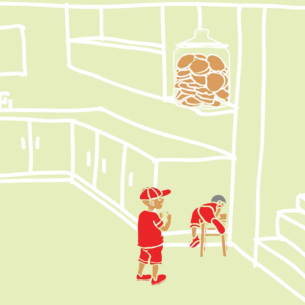 Truyện thai giáo tiếng Anh (Thai giáo ngoại ngữ): The Biscuit Jar Must Fall