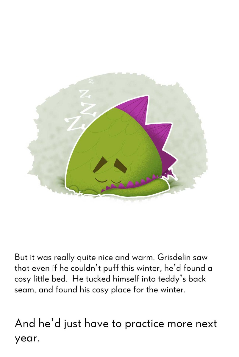 Truyện thai giáo tiếng Anh (Thai giáo ngoại ngữ): The Dragon Who Couldn’t Puff