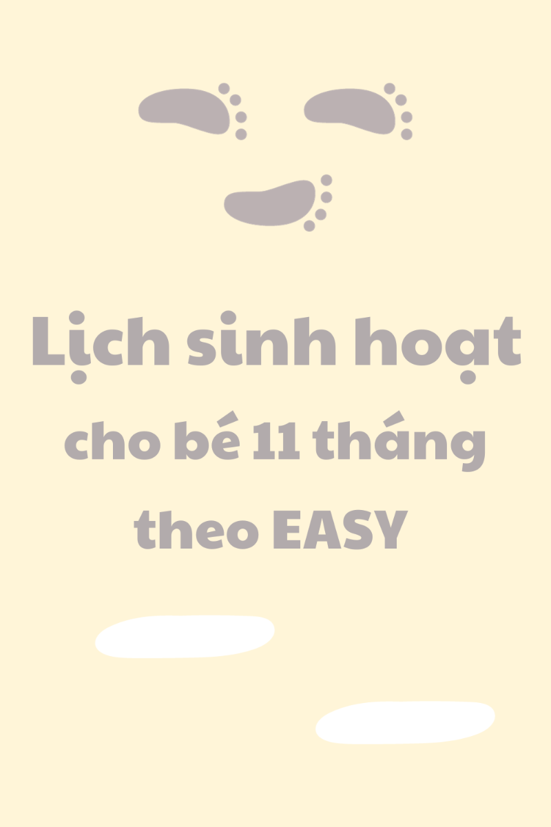 Dù bé có theo EASY hay không, mẹ vẫn nên tham khảo bài viết dưới đây mẹ nhé! Rất nhiều thông tin chắc chắn sẽ có ích cho mẹ và bé như: Cân nặng và chiều cao chuẩn của bé 11 tháng, nhu cầu ăn – chơi – ngủ của bé, sự phát triển của bé ở tháng này... 

https://mamibabi.com.vn/news/2119/lich-sinh-hoat-cho-be-11-thang-theo-easy-be-an-ngon-ngu-tot-choi-vui 

11 tháng là một mốc đặc biệt bởi ở tháng này, nếu bé đã theo EASY 5-6 thì lịch sinh hoạt này sẽ theo bé nhiều năm sau, kể cả khi bé đi học mầm non. Đây được gọi vui là “lịch EASY trưởng thành” bởi lịch này khá giống với lịch của người lớn. Bé sẽ ăn dặm 3 bữa/ngày và chỉ ngủ ngày 1 giấc trưa. 

---------------------------------------------

Mamibabi là ứng dụng thai giáo và giáo dục sớm được xây dựng bởi tác giả Phạm Ngọc Thắng – tác giả cuốn sách “Rủ chồng thai giáo”. Mẹ chỉ cần đăng ký tài khoản VIP Mom và nhận được các quyền lợi sau trong thời gian TRỌN ĐỜI: 

+ Được tư vấn 1:1 mọi câu hỏi về mang thai và nuôi con https://mamibabi.com.vn/community 
+ Học 80 khóa học ngắn về mang thai https://mamibabi.com.vn/khoa-hoc?mode=1
+ Học 40 khóa học ngắn về chăm sóc trẻ sơ sinh và nuôi con https://mamibabi.com.vn/khoa-hoc?mode=2