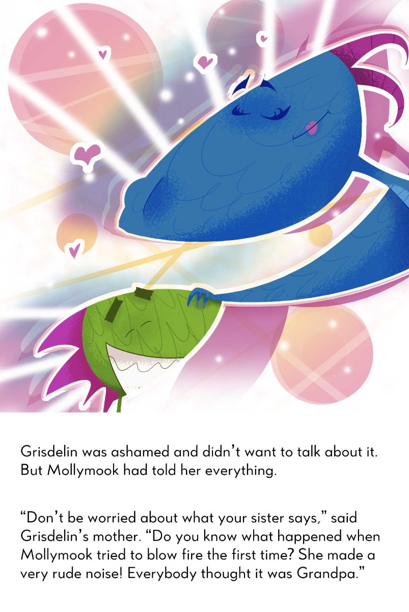 Truyện thai giáo tiếng Anh (Thai giáo ngoại ngữ): The Dragon Who Couldn’t Puff