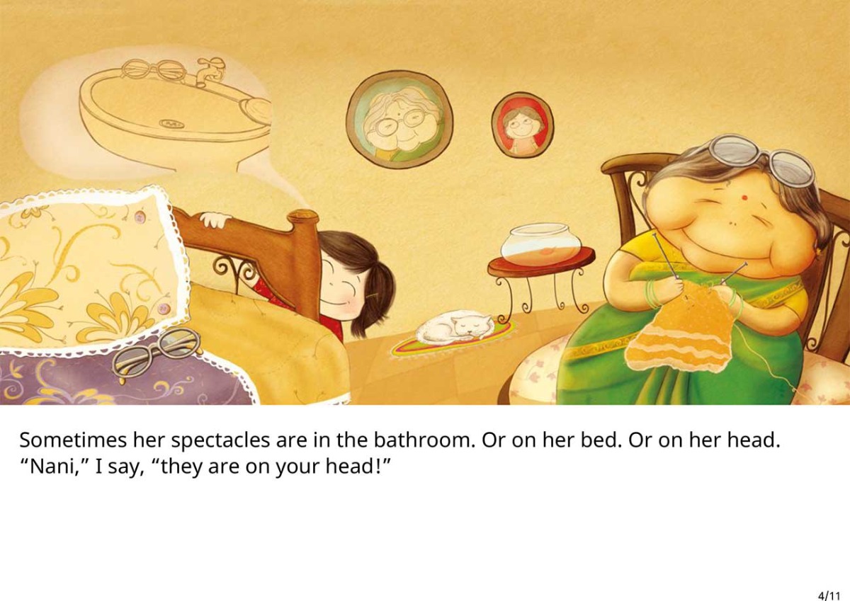 Truyện thai giáo tiếng Anh (Thai giáo ngoại ngữ): Grandma’s Glasses