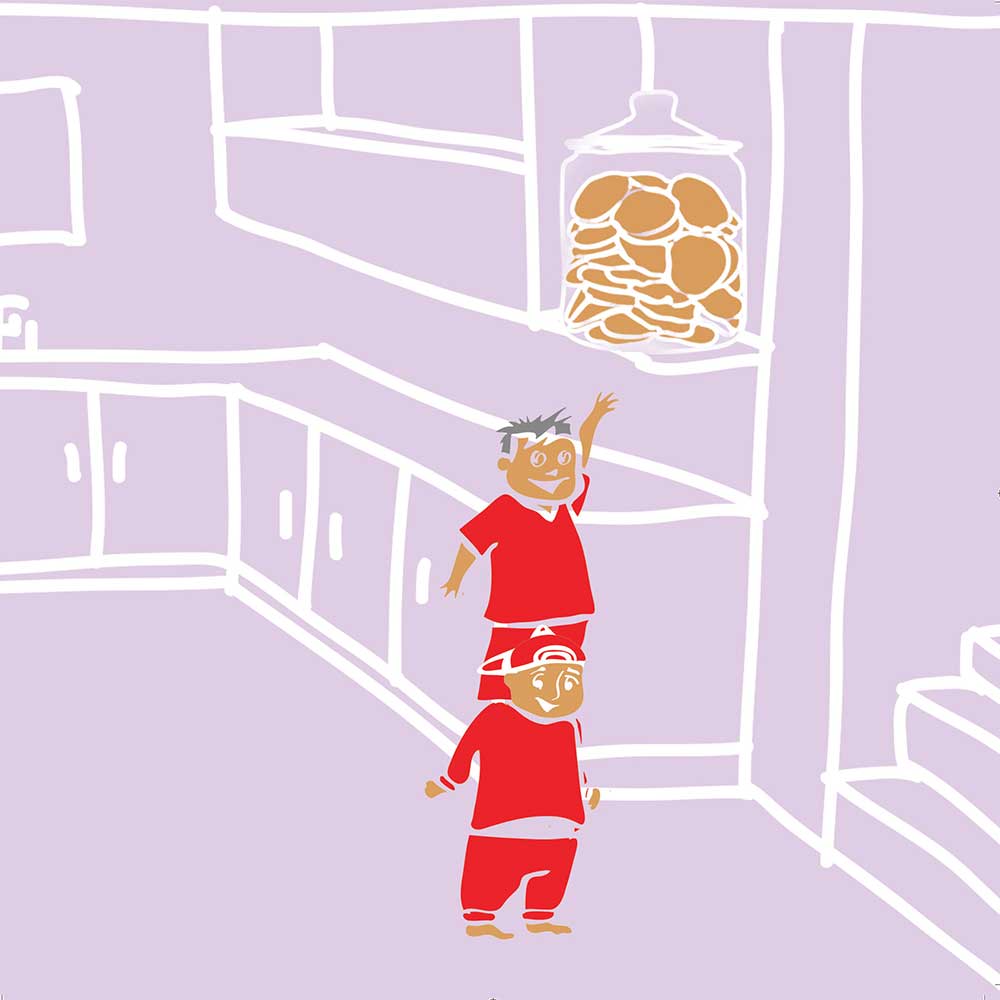 Truyện thai giáo tiếng Anh (Thai giáo ngoại ngữ): The Biscuit Jar Must Fall