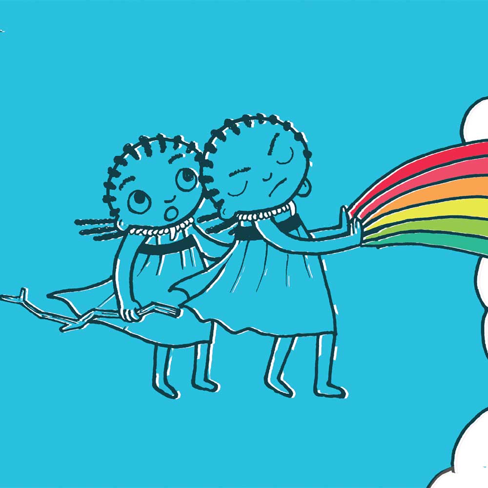 Truyện thai giáo tiếng Anh (Thai giáo ngoại ngữ): The Rainbow Cloud