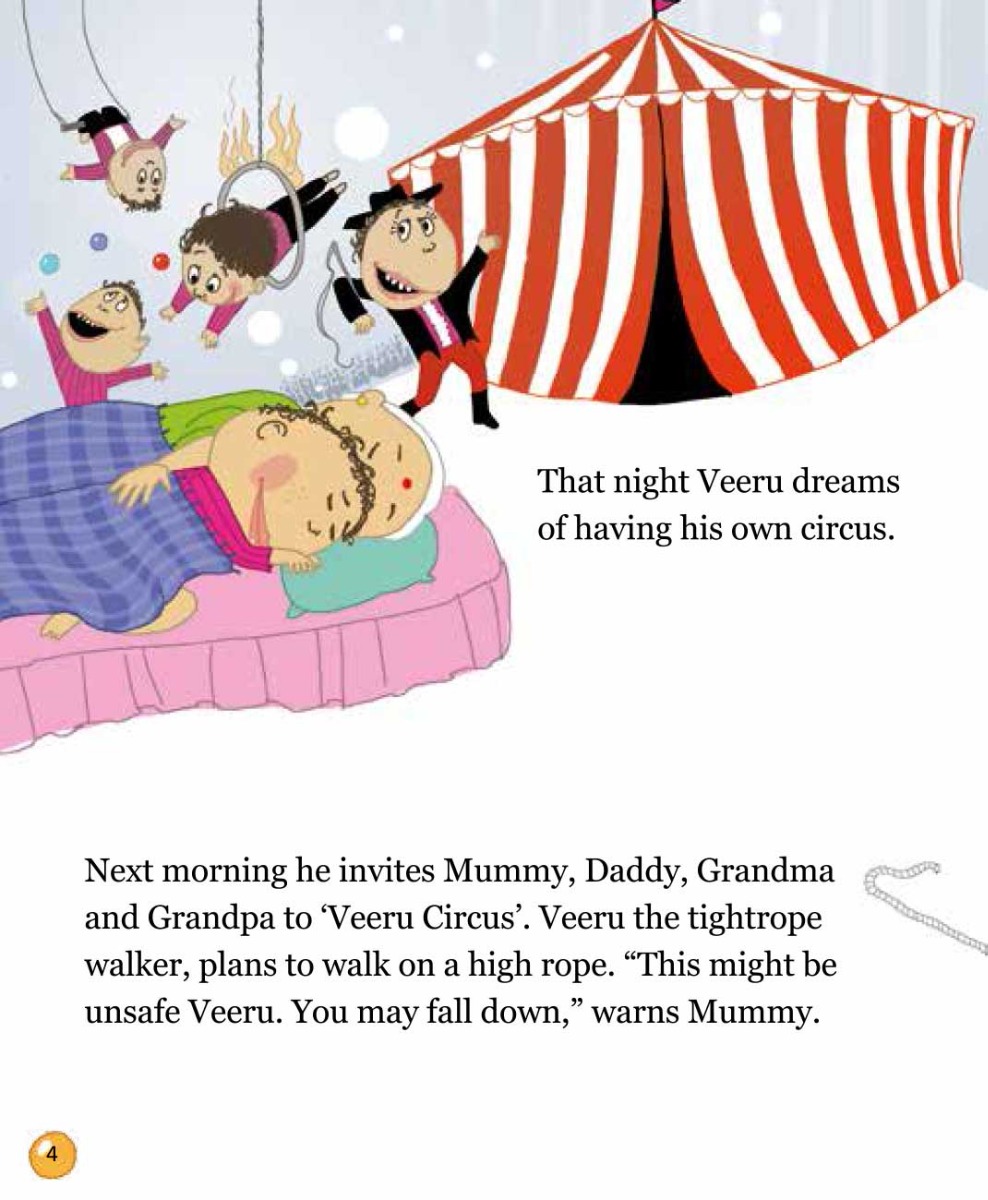 Truyện thai giáo tiếng Anh (Thai giáo ngoại ngữ): Veeru Goes to the Circus