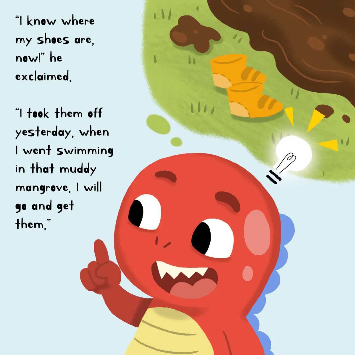 Truyện thai giáo tiếng Anh (Thai giáo ngoại ngữ): Angry Little Dinosaur