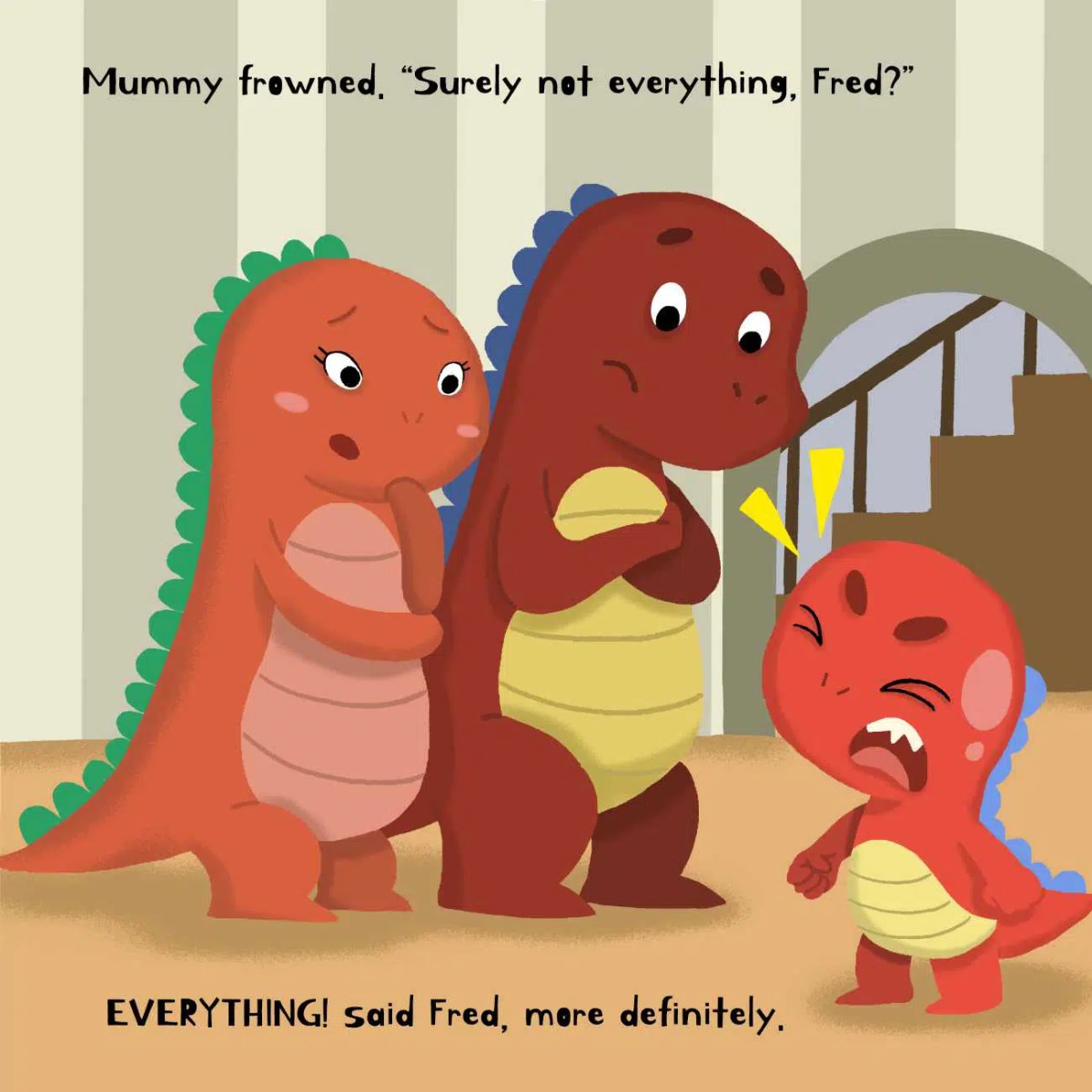 Truyện thai giáo tiếng Anh (Thai giáo ngoại ngữ): Angry Little Dinosaur