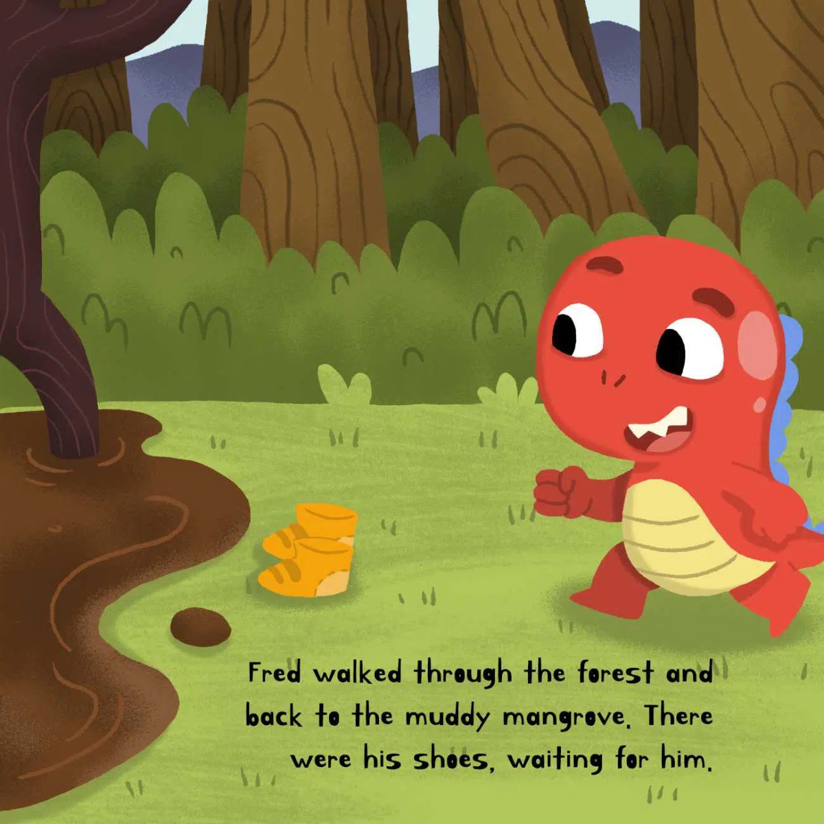 Truyện thai giáo tiếng Anh (Thai giáo ngoại ngữ): Angry Little Dinosaur