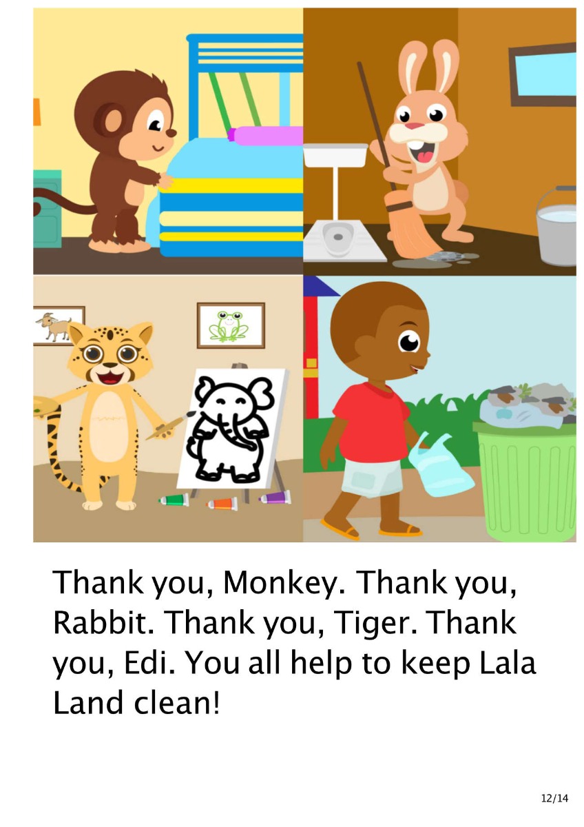 Truyện thai giáo tiếng Anh (Thai giáo ngoại ngữ): Keeping Lala Land Clean