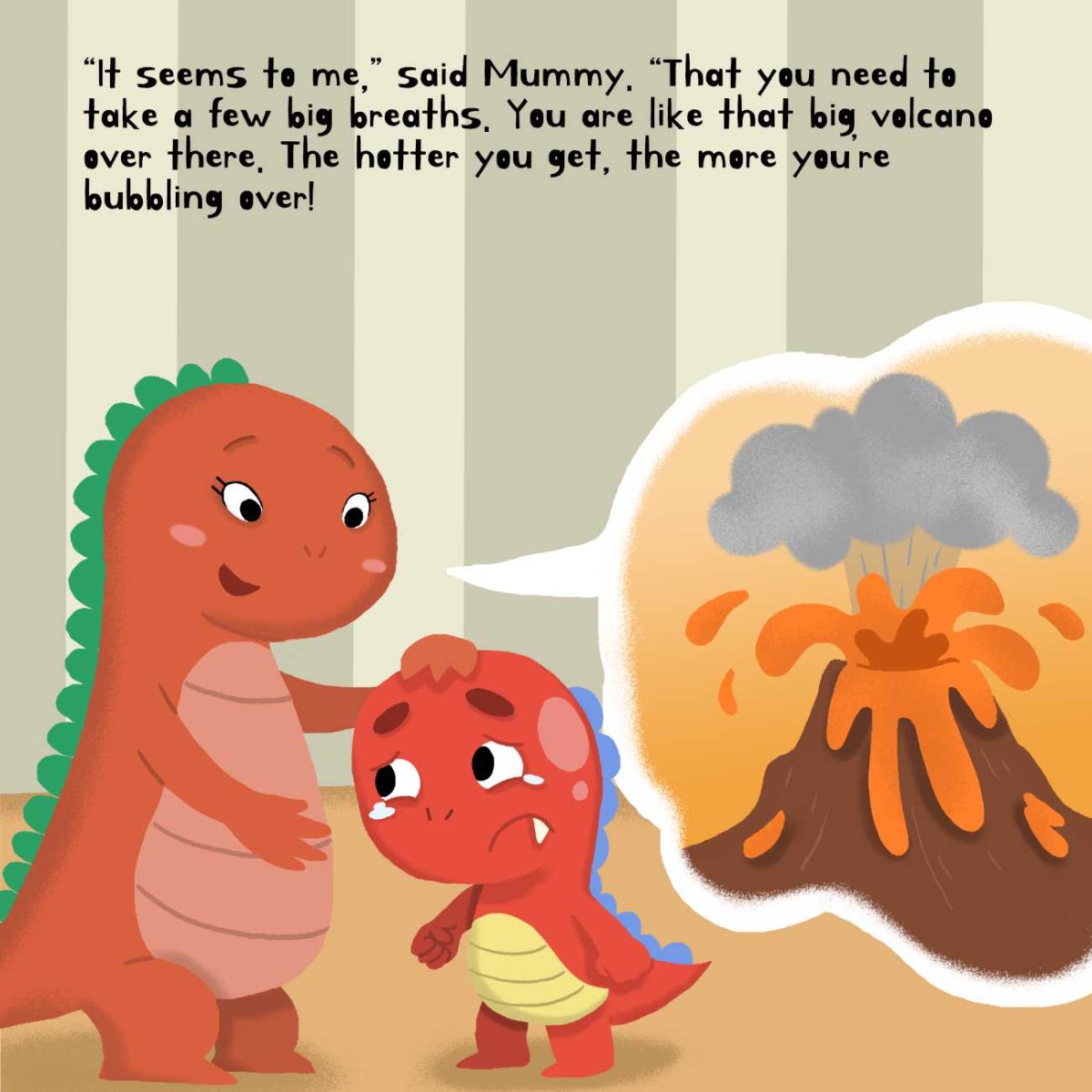 Truyện thai giáo tiếng Anh (Thai giáo ngoại ngữ): Angry Little Dinosaur