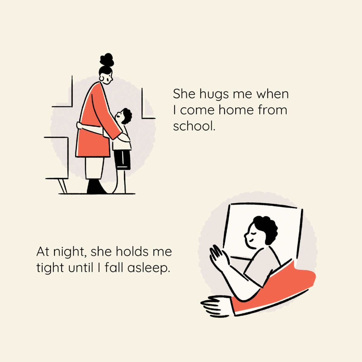 Truyện thai giáo tiếng Anh (Thai giáo ngoại ngữ): Mom’s Red Coat