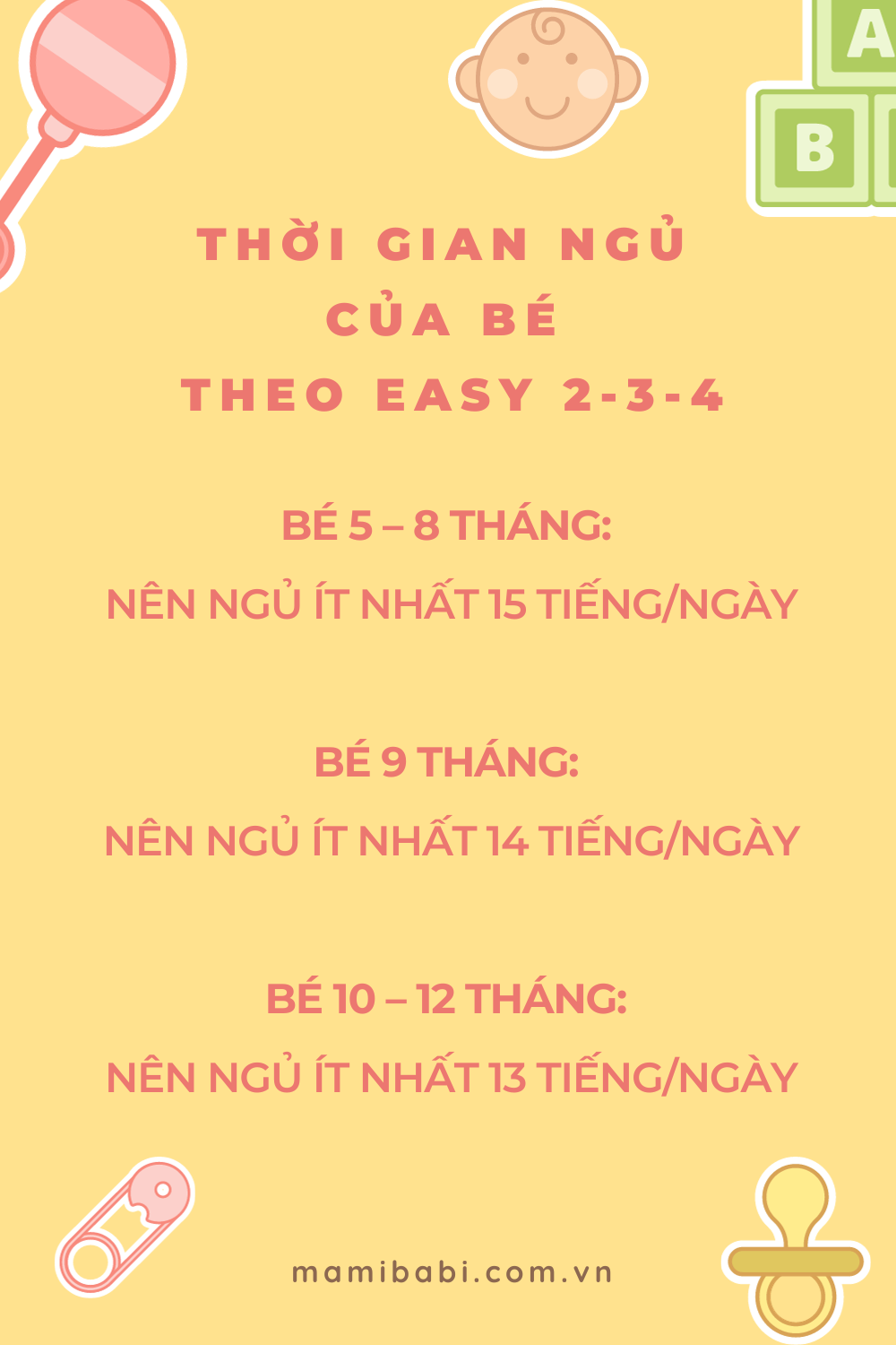 Lịch sinh hoạt EASY 2-3-4 cho bé 5 – 12 tháng giúp bé vui khỏe, mẹ nhàn hơn