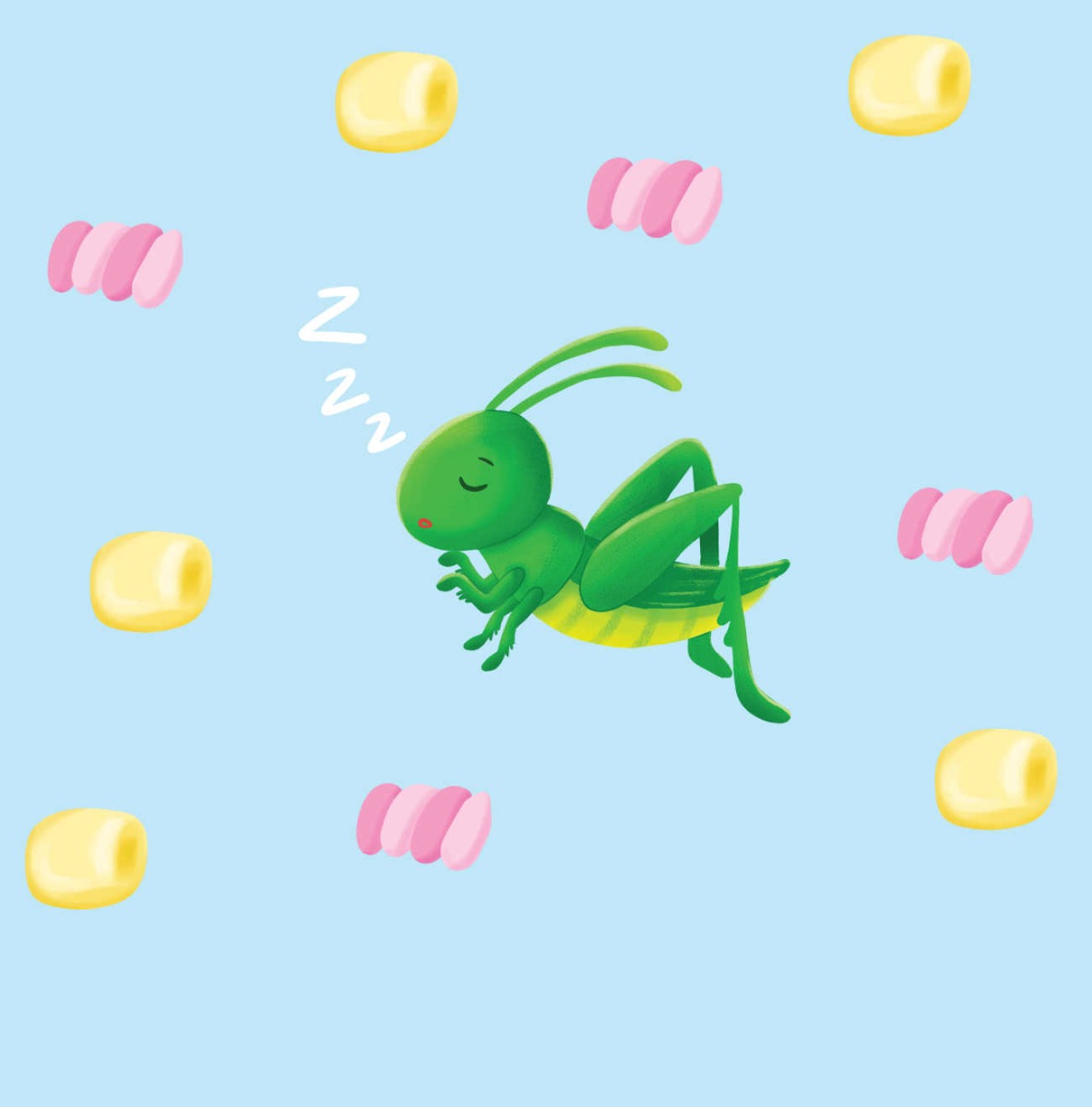 Truyện thai giáo tiếng Anh (Thai giáo ngoại ngữ): A Grasshopper in my Bedroom