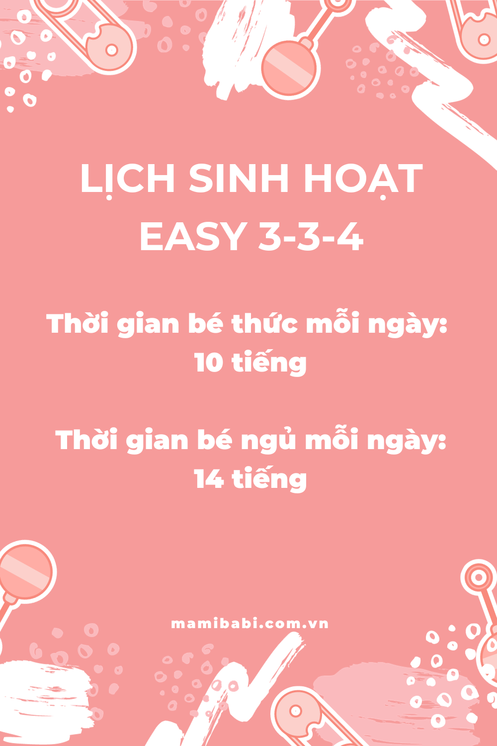 Lịch sinh hoạt EASY 3-3-4 cho bé 9 - 15 tháng phát triển tốt nhất