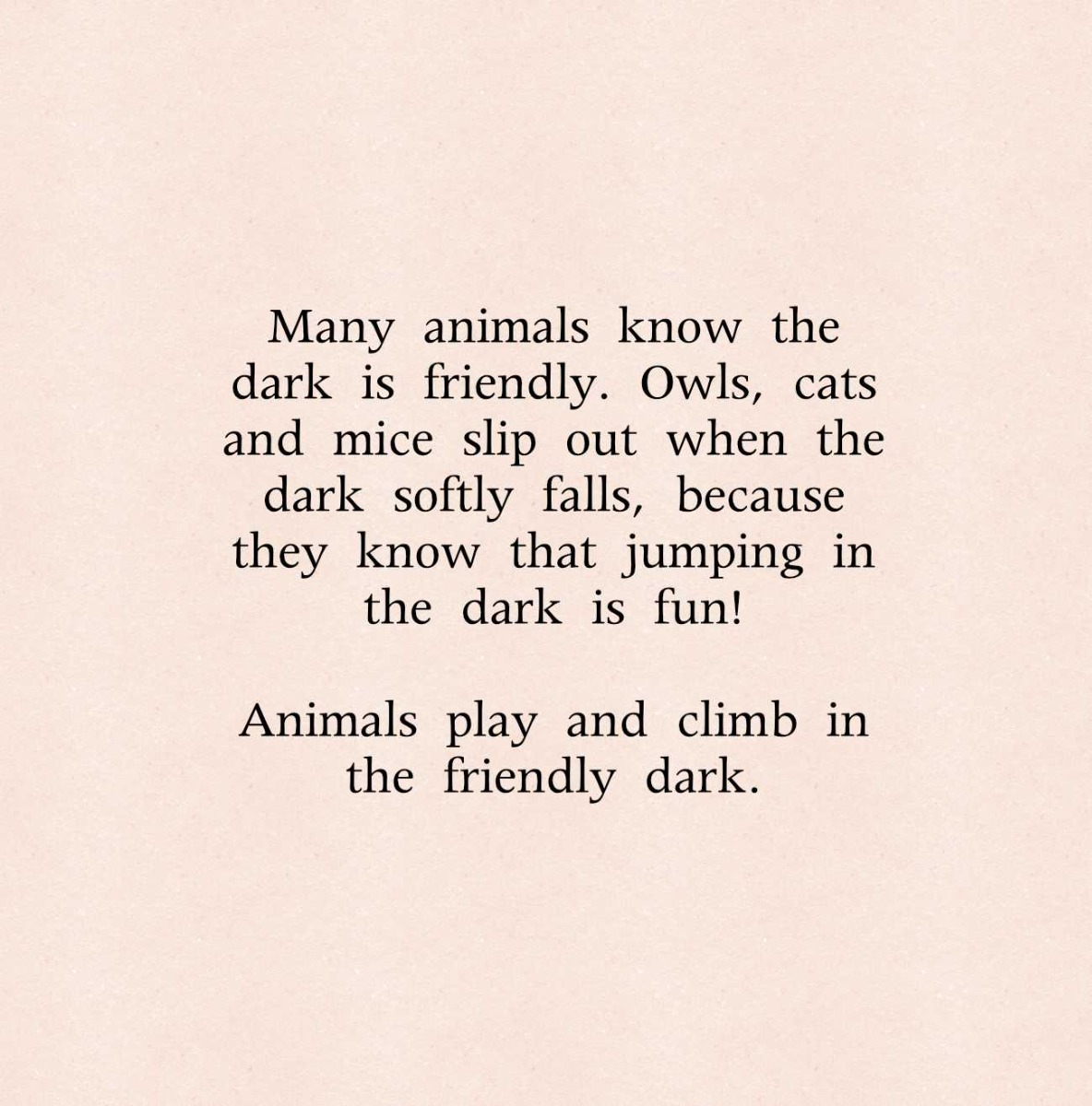 Truyện thai giáo tiếng Anh (Thai giáo ngoại ngữ): The Dark is Friendly