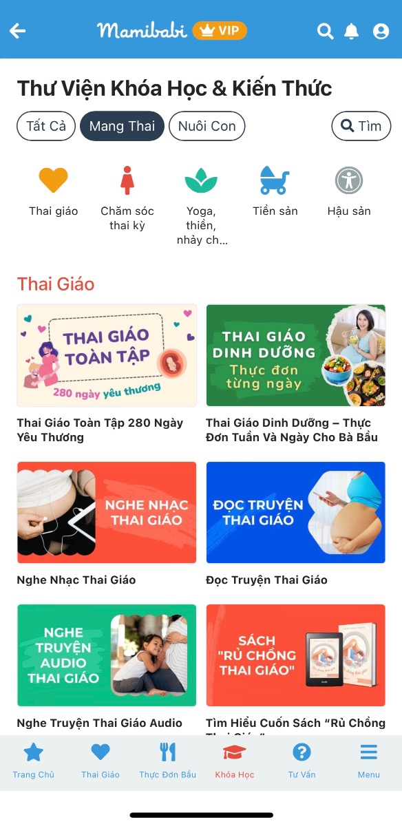 Ngay khi đăng ký khoá học thai giáo 280 ngày, mẹ sẽ nhận được cả khoá học chăm sóc trẻ sơ sinh bao gồm luyện ăn, luyện ngủ, nuôi con bằng sữa mẹ và rất nhiều nội dung khác. Đặc biệt mẹ được tư vấn 1:1 mọi câu hỏi về mang thai và nuôi con.

Khoá học thai giáo 280 ngày https://mamibabi.com.vn/thai-giao

Khoá học chăm sóc trẻ sơ sinh https://mamibabi.com.vn/khoa-hoc?mode=2&cate=4 

Mọi câu hỏi cần được tư vấn mẹ vui lòng gửi tại đây https://mamibabi.com.vn/community