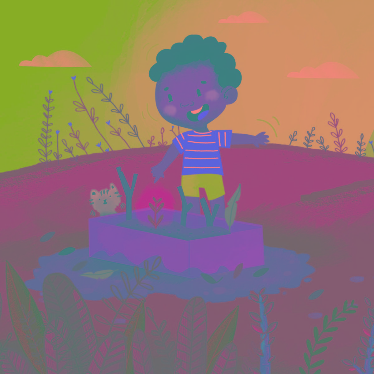 Truyện thai giáo tiếng Anh (Thai giáo ngoại ngữ): My Little Garden