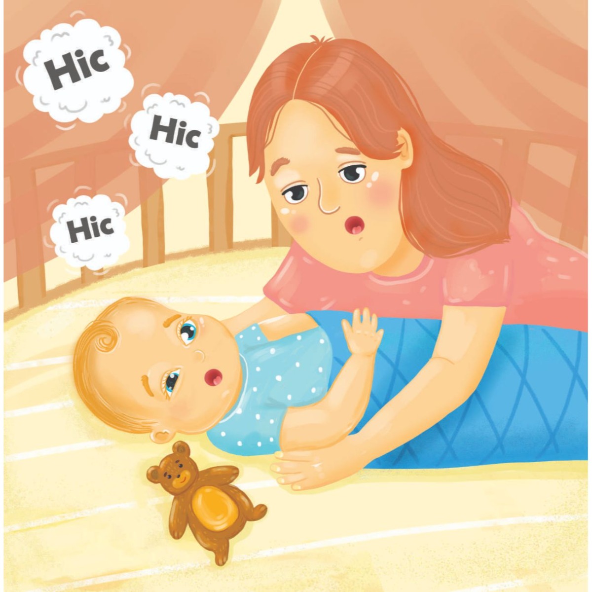 Truyện thai giáo tiếng Anh (Thai giáo ngoại ngữ): Baby’s Got The Hiccups