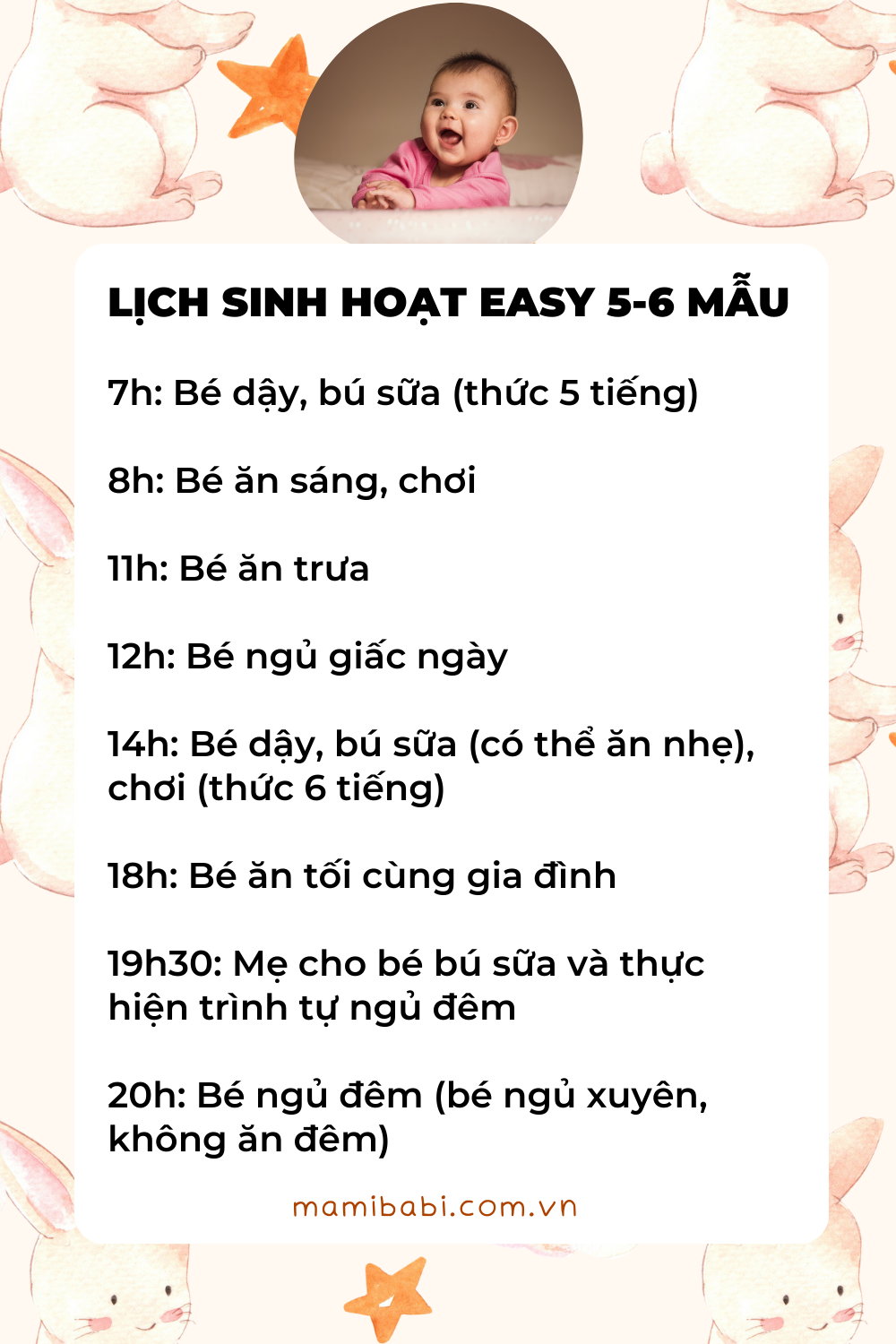Lịch sinh hoạt EASY 5-6 cho bé 11 tháng trở lên ăn ngủ ngon, vận động tốt