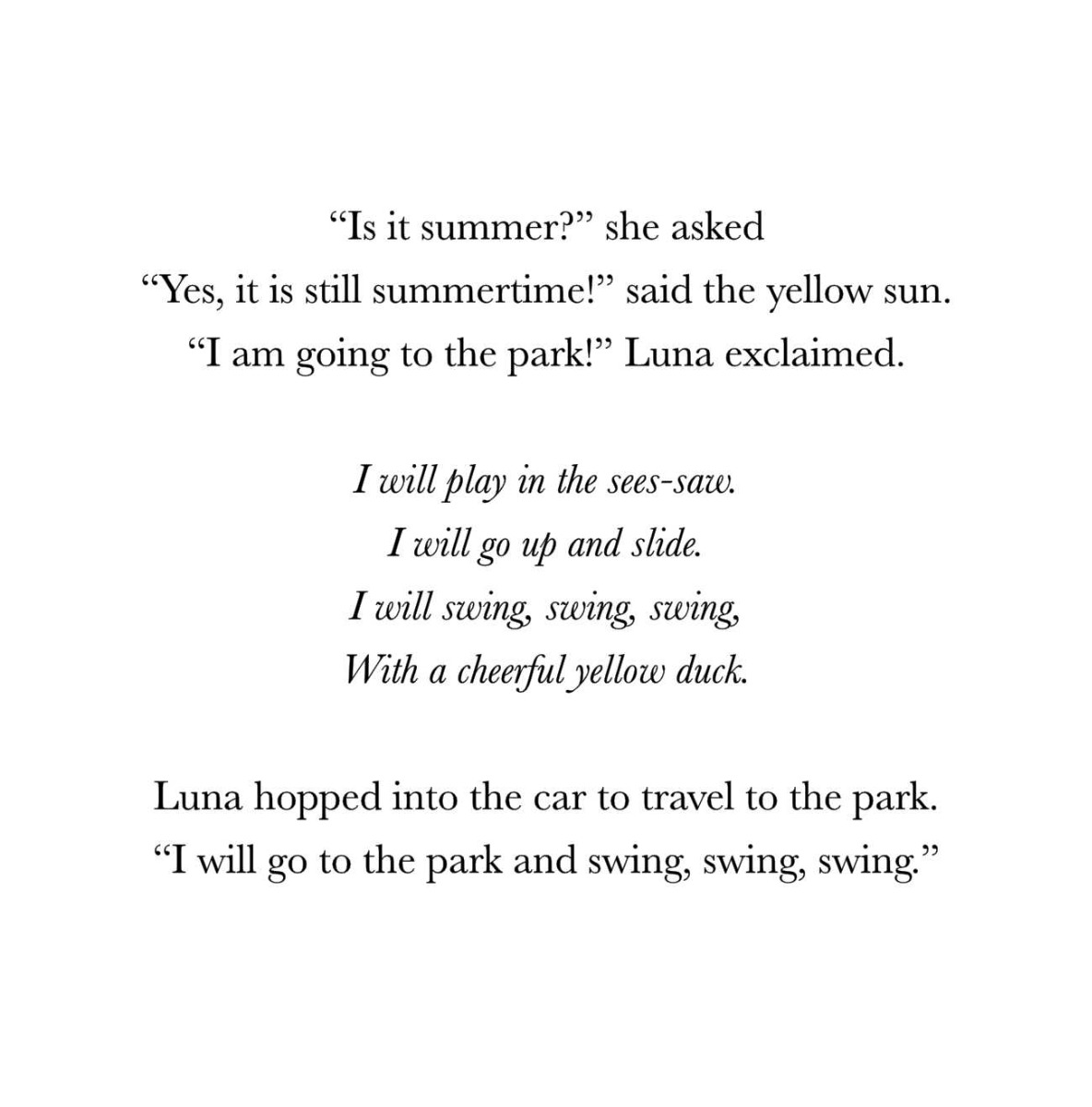 Truyện thai giáo tiếng Anh (Thai giáo ngoại ngữ): Little Luna’s Summer Vacation