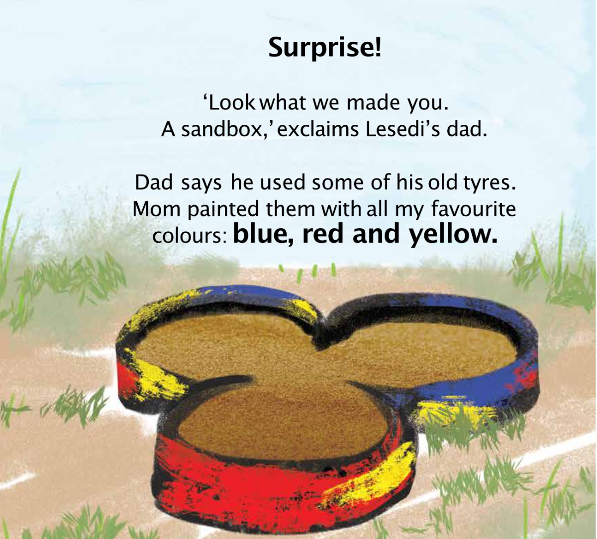 Truyện thai giáo tiếng Anh (Thai giáo ngoại ngữ): Lesedi’s Sandbox