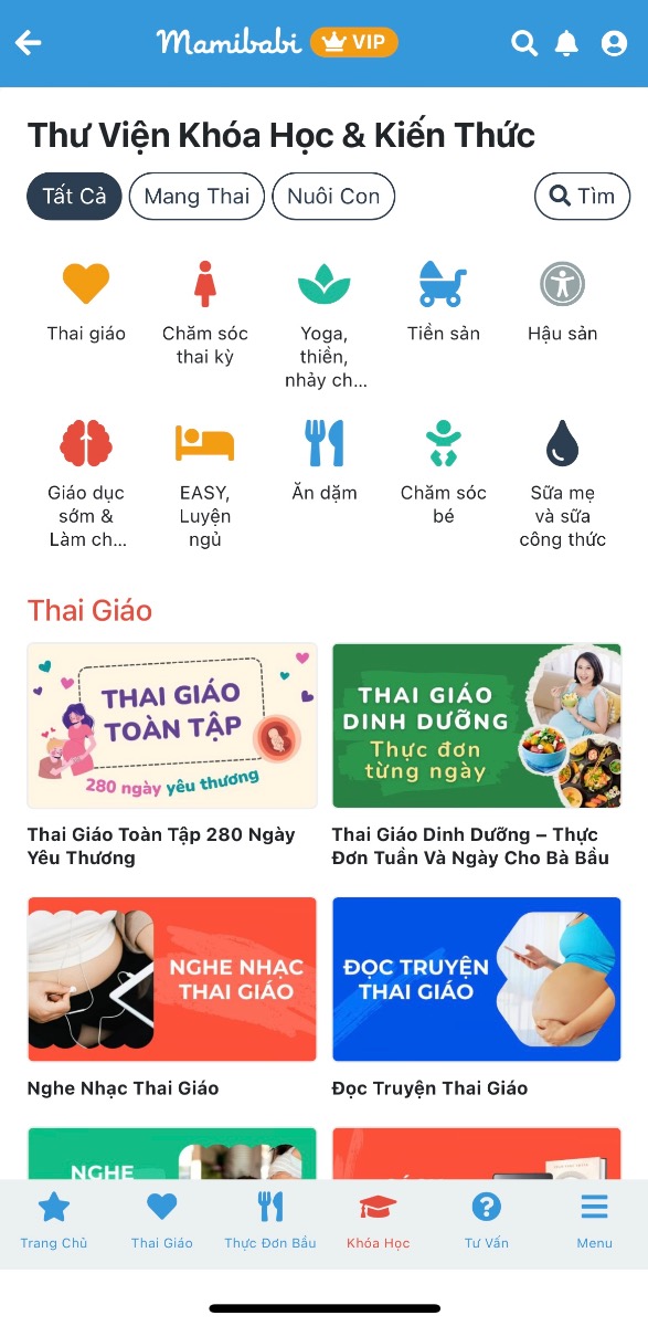 Bạn sẽ được:

1. Giải đáp mọi câu hỏi về mang thai - thai giáo và nuôi con - luyện ăn - luyện ngủ… Mamibabi KHÔNG giới hạn số câu hỏi bạn gửi đến

2. Bạn học KHÔNG giới hạn hơn 100 khoá học về mang thai và nuôi con tại đây https://mamibabi.com.vn/khoa-hoc

——————————————————
Mamibabi là ứng dụng thai giáo, luyện EASY và giáo dục sớm duy nhất tại Việt Nam được sáng lập bởi tác giả Phạm Ngọc Thắng – tác giả của cuốn sách “Rủ chồng thai giáo” với phương châm “chi phí tốt nhất – quyền lợi nhiều nhất”.