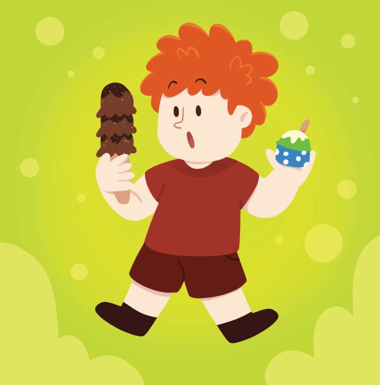 Truyện thai giáo tiếng Anh (Thai giáo ngoại ngữ): Ice Creams In Quark Land