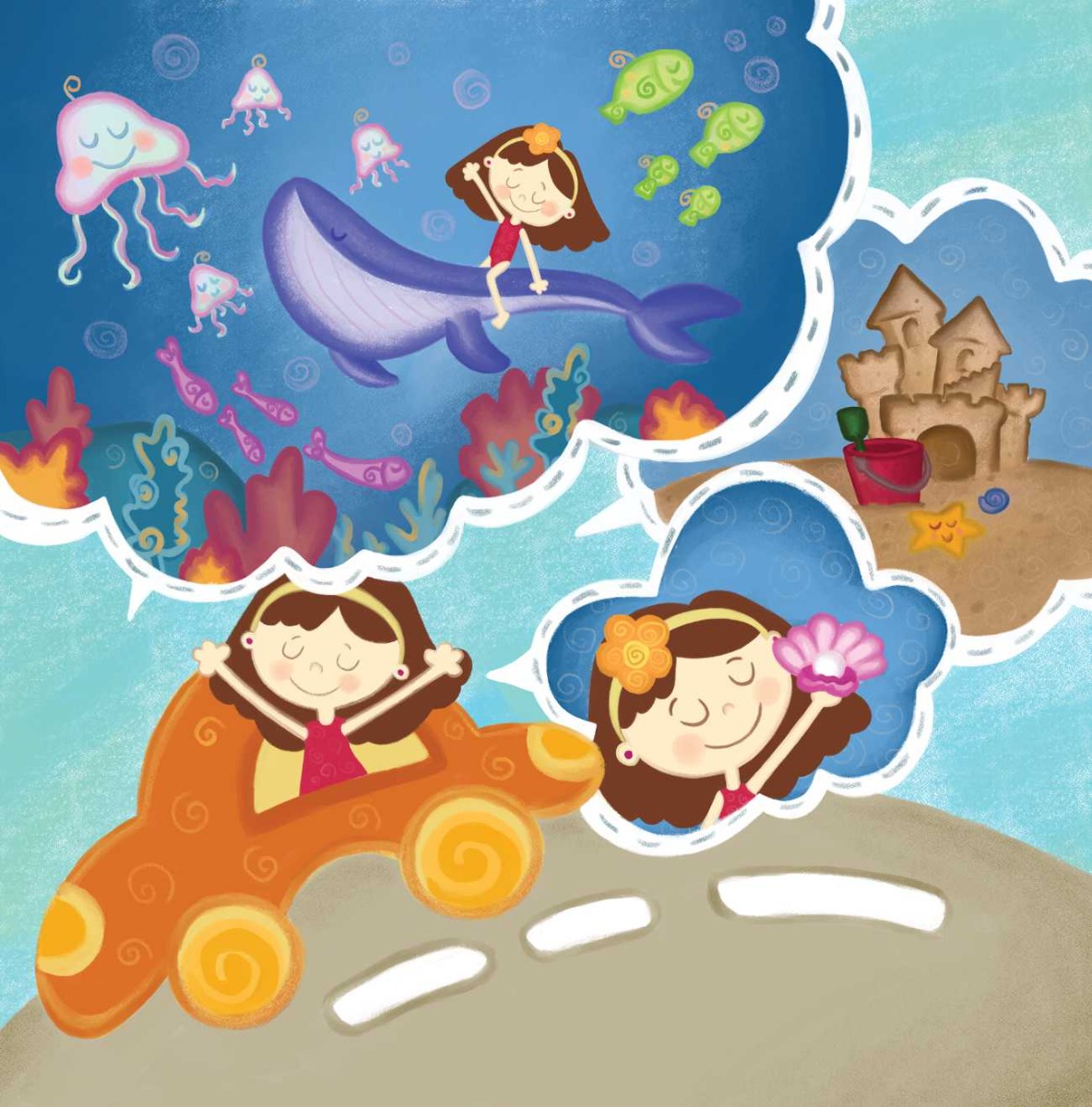 Truyện thai giáo tiếng Anh (Thai giáo ngoại ngữ): Little Luna’s Summer Vacation