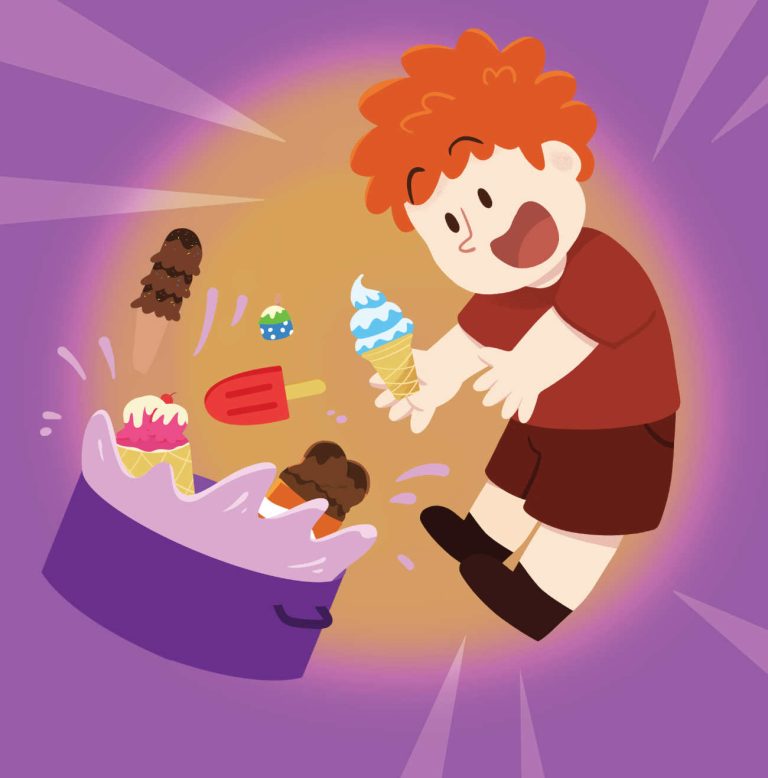 Truyện thai giáo tiếng Anh (Thai giáo ngoại ngữ): Ice Creams In Quark Land