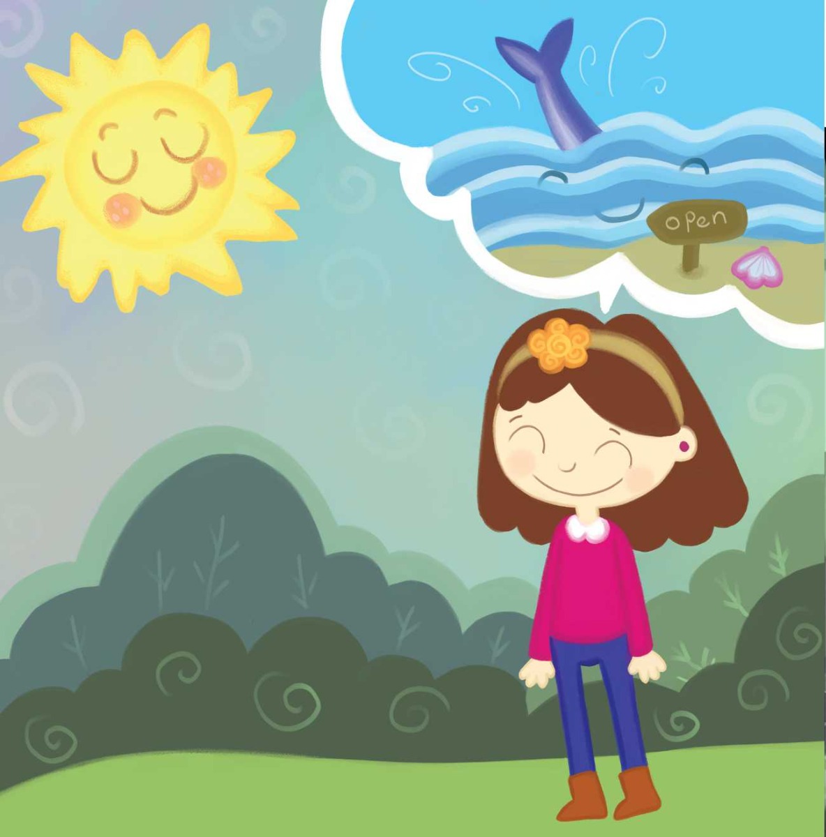 Truyện thai giáo tiếng Anh (Thai giáo ngoại ngữ): Little Luna’s Summer Vacation