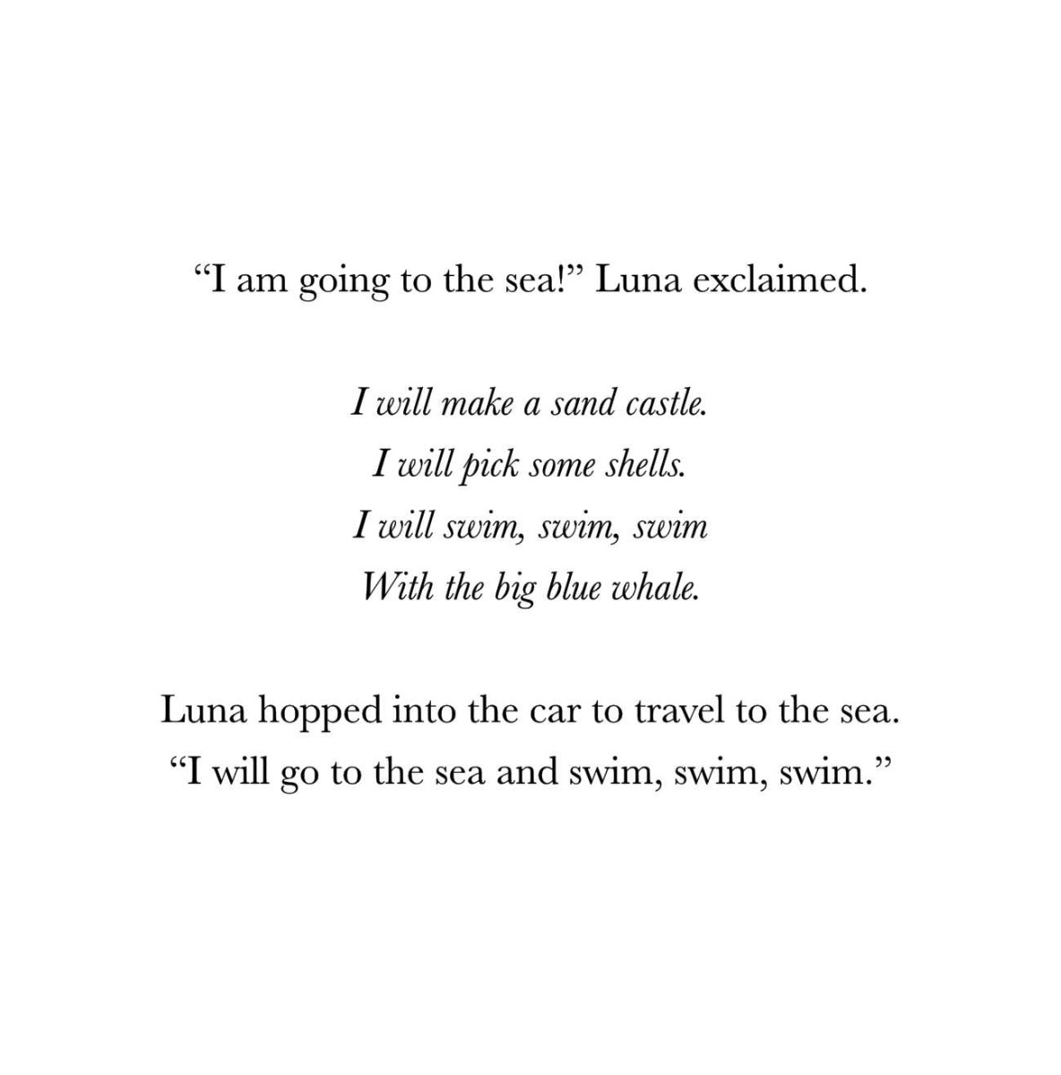 Truyện thai giáo tiếng Anh (Thai giáo ngoại ngữ): Little Luna’s Summer Vacation