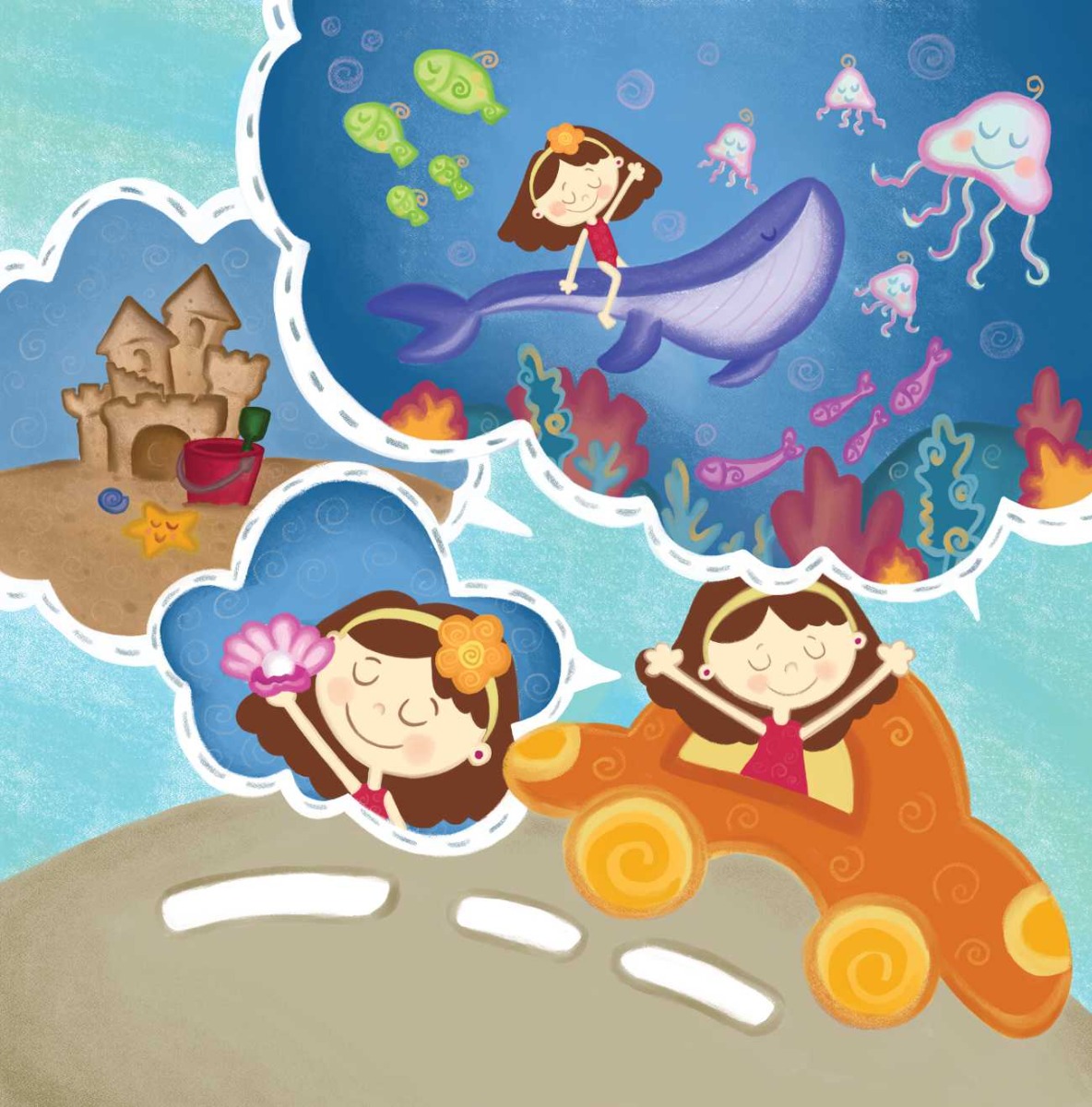 Truyện thai giáo tiếng Anh (Thai giáo ngoại ngữ): Little Luna’s Summer Vacation