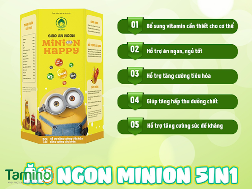 Bs ơi ,cho e hỏi bầu có được uống siro ăn ngon Minion happy này không ạ? 
Em bị nghén buồn nôn chán ăn , uống cái đó có vẻ đỡ hơn, mà e sợ bầu không được uống . Em cảm ơn ạ !