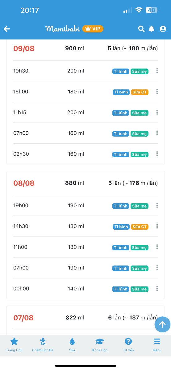 Chuyên gia cho mình hỏi: Bé nhà mình gần 5 tháng tuổi, trước ngày 05/08 thì khi mình cho con ti, con ti một lúc rất tập trung, ti cùng một lúc là gần hết bình sữa. Tuy nhiên từ sau ngày 05/08 thì khi con ti, nửa bình đầu thì ti rất tập trung, nhưng nửa bình sau thì ko chịu ti, vỗ ợ hơi xong đặt lên xe đẩy ở chế độ ngồi bú, cho bé nghỉ mệt vài phút mới ti tiếp, mà cũng ko ti một lúc nữa, cứ nhơi nhơi gần 30 phút mới hết bình. Trước đây bình 150ml ti trong vòng 10-15 phút xong, giờ bình 200ml thì ti hơn 30 phút một chút mới còn 20-30ml. Ngày 05/08 gia đình bé có đổi chỗ ở mới.