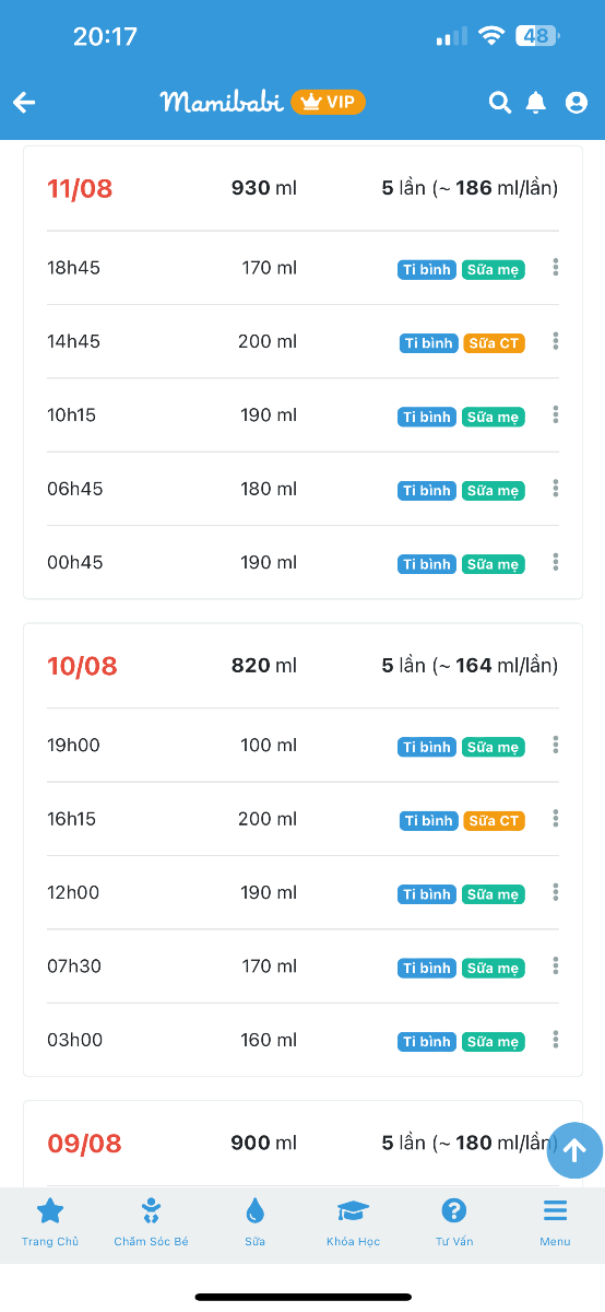 Chuyên gia cho mình hỏi: Bé nhà mình gần 5 tháng tuổi, trước ngày 05/08 thì khi mình cho con ti, con ti một lúc rất tập trung, ti cùng một lúc là gần hết bình sữa. Tuy nhiên từ sau ngày 05/08 thì khi con ti, nửa bình đầu thì ti rất tập trung, nhưng nửa bình sau thì ko chịu ti, vỗ ợ hơi xong đặt lên xe đẩy ở chế độ ngồi bú, cho bé nghỉ mệt vài phút mới ti tiếp, mà cũng ko ti một lúc nữa, cứ nhơi nhơi gần 30 phút mới hết bình. Trước đây bình 150ml ti trong vòng 10-15 phút xong, giờ bình 200ml thì ti hơn 30 phút một chút mới còn 20-30ml. Ngày 05/08 gia đình bé có đổi chỗ ở mới.
