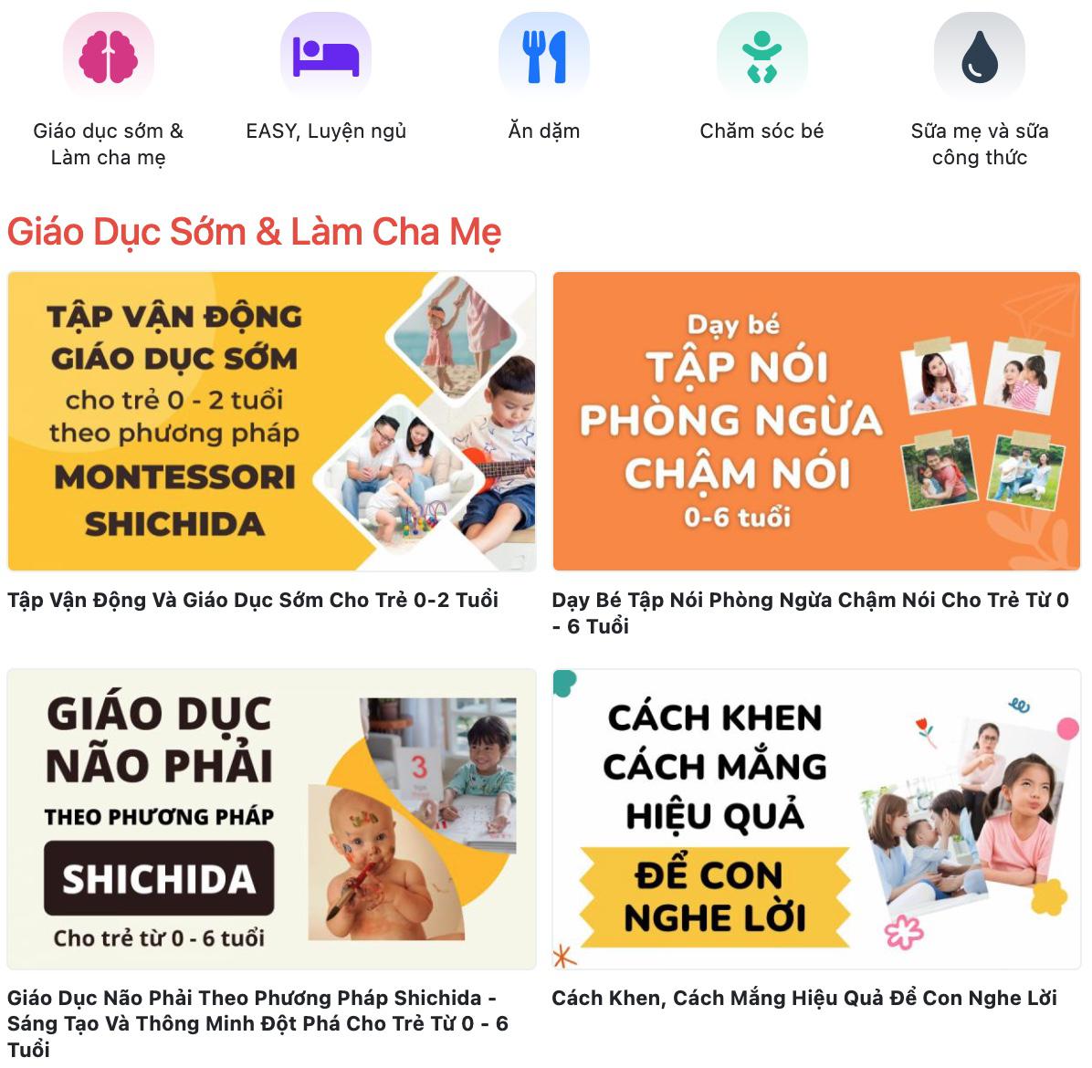 Mamibabi sở hữu tới 40+ khóa học dành cho mẹ bầu và 40+ khóa học dành cho mẹ nuôi con nhỏ, bao gồm đầy đủ nội dung mẹ cần như thai giáo, chăm sóc thai kỳ, chuyển dạ, sinh con, chăm sóc trẻ sơ sinh, luyện ngủ... với giá chỉ 899K, thời gian sử dụng TRỌN ĐỜI. 

Đặc biệt, mọi câu hỏi mẹ gửi tới đều sẽ được Mamibabi giải đáp trong 24 giờ. Mẹ có thể đặt câu hỏi ngay tại đây https://mamibabi.com.vn/community

40+ khóa học dành cho mẹ bầu có sẵn tại https://mamibabi.com.vn/khoa-hoc?mode=1

40+ khóa học dành cho mẹ mới sinh và nuôi con nhỏ https://mamibabi.com.vn/khoa-hoc?mode=2 

-----------------------------------

Mamibabi là ứng dụng thai giáo, luyện ngủ và chăm sóc trẻ sơ sinh được sáng lập bởi tác giả Phạm Ngọc Thắng - tác giả cuốn sách "Rủ chồng thai giáo"

Mamibabi đồng thời là ứng dụng đã được Google lựa chọn trong chương trình "Google for Startups" nhờ những nội dung hữu ích cho mẹ bầu và thai nhi.