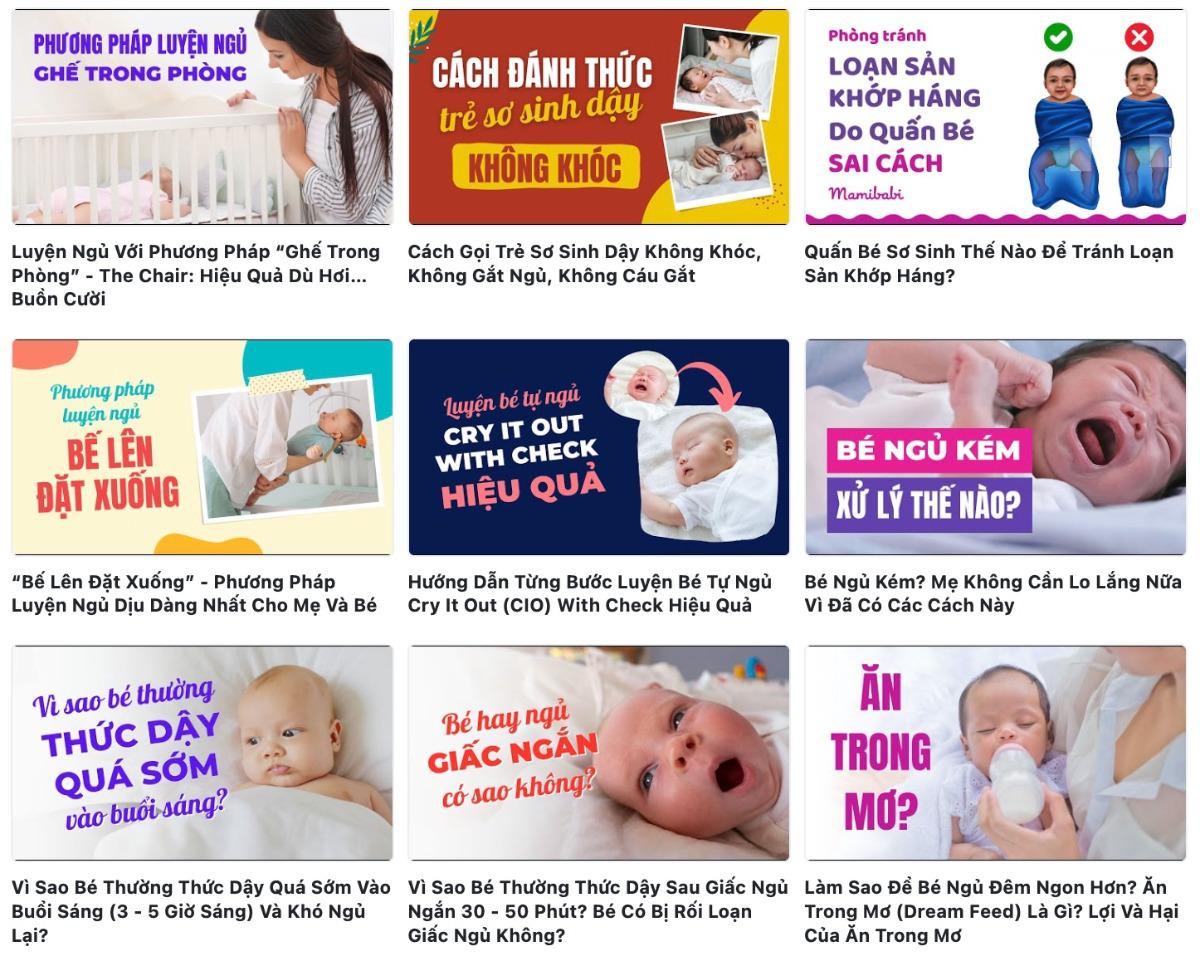 Chào mừng mẹ đến với Mamibabi - app tư vấn thai giáo và luyện ngủ dành cho trẻ sơ sinh đầu tiên tại Việt Nam được lựa chọn bởi Google trong chương trình Google for Startups. 

Mamibabi cam kết mang đến những phương pháp luyện ngủ an toàn, hiệu quả và phù hợp với từng giai đoạn phát triển của bé. 

Chúng tôi lắng nghe và tôn trọng từng nhu cầu riêng biệt của bé, từ đó tạo ra kế hoạch luyện ngủ tùy chỉnh giúp bé thích nghi và phát triển thói quen ngủ tốt.

Đặc biệt, chúng tôi chia sẻ các phương pháp nhẹ nhàng, giúp bé cảm thấy an toàn và thoải mái, tạo điều kiện cho những giấc ngủ sâu trong những không gian ấm áp và an yên. 

Mẹ có thể tham khảo ngay các bài học ngắn về luyện ngủ của Mamibabi tại đây nhé https://mamibabi.com.vn/khoa-hoc?mode=2&cate=2

Mọi câu hỏi về giấc ngủ của bé mẹ có thể gửi tại đây https://mamibabi.com.vn/community 

-------------------------------------

Mamibabi là ứng dụng thai giáo, luyện ngủ và giáo dục sớm duy nhất tại Việt Nam được sáng lập bởi tác giả Phạm Ngọc Thắng – tác giả của cuốn sách “Rủ chồng thai giáo” với phương châm “chi phí tốt nhất – quyền lợi nhiều nhất”. Mẹ chỉ cần đăng ký tài khoản “VIP Mom trọn đời” giá 899,000đ và nhận được các quyền lợi sau: 

+ Được tư vấn 1:1 mọi câu hỏi về mang thai và nuôi con https://mamibabi.com.vn/community 
+ Học 80 khóa học ngắn về mang thai https://mamibabi.com.vn/khoa-hoc?mode=1
+ Học 40 khóa học ngắn về chăm sóc trẻ sơ sinh và nuôi con https://mamibabi.com.vn/khoa-hoc?mode=2