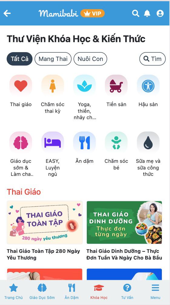 Mamibabi cam kết: 

+ Trả lời mọi câu hỏi mẹ gửi đến. Mẹ có thể đặt câu hỏi ngay tại mục Tư vấn https://mamibabi.com.vn/community 

+ Mẹ được học 40 khóa học về mang thai trong thời gian TRỌN ĐỜI, học bất cứ khi nào mẹ muốn, học đi học lại nhiều lần https://mamibabi.com.vn/khoa-hoc?mode=1 

+ Mẹ được học 40 khóa học về chăm sóc trẻ sơ sinh, luyện ăn, luyện ngủ https://mamibabi.com.vn/khoa-hoc?mode=2 

-----------------------------------

Mamibabi là ứng dụng thai giáo, luyện ngủ và chăm sóc trẻ sơ sinh được sáng lập bởi tác giả Phạm Ngọc Thắng - tác giả cuốn sách "Rủ chồng thai giáo"

Mamibabi đồng thời là ứng dụng đã được Google lựa chọn trong chương trình "Google for Startups" nhờ những nội dung hữu ích cho mẹ bầu và thai nhi.