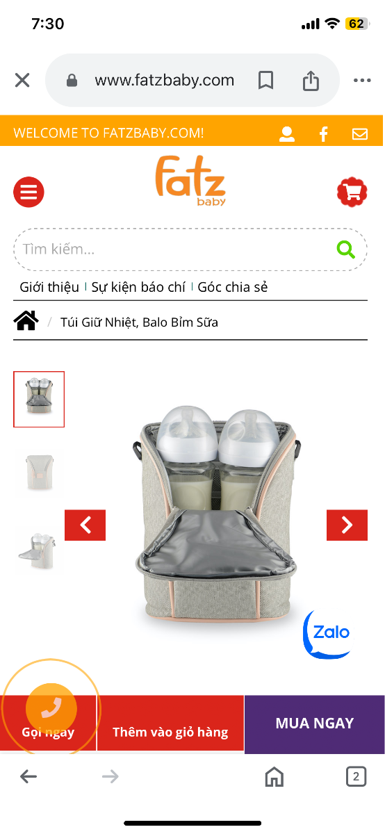 Chị lấy sữa mẹ từ ngăn mát tủ lạnh, để vào túi giữ nhiệt Fatz, tầm 3h chị lấy ra hâm cho bé bú thì có oki ko team