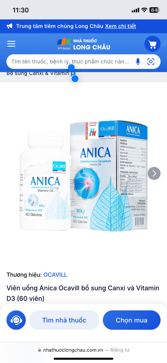 Viatamin elevit bầu hồng úc
DHa nordic
Canxi Anica