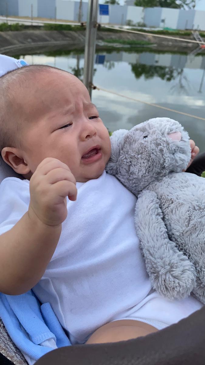 cho em hỏi cu em 17 tuần. Mà khóc đêm trước khi ngủ cả tháng này rồi. Khóc khoảng 1-2h tiêng v á. Bồng bế đủ cách vẫn khóc. Mom có mẹo nào không ạ :(