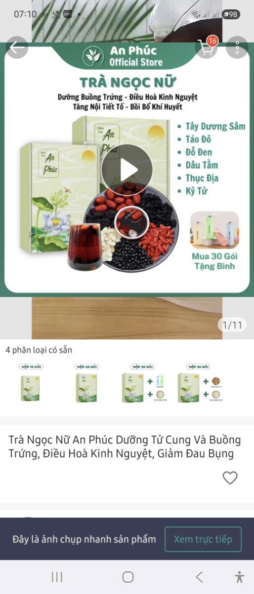 Chào BS, cho e hỏi bầu 9 tuần có uống được loại trà như hình ảnh đính kèm ko?
E có thể uống các loại thức uống nào khác để bổ sung dinh dưỡng ạ
