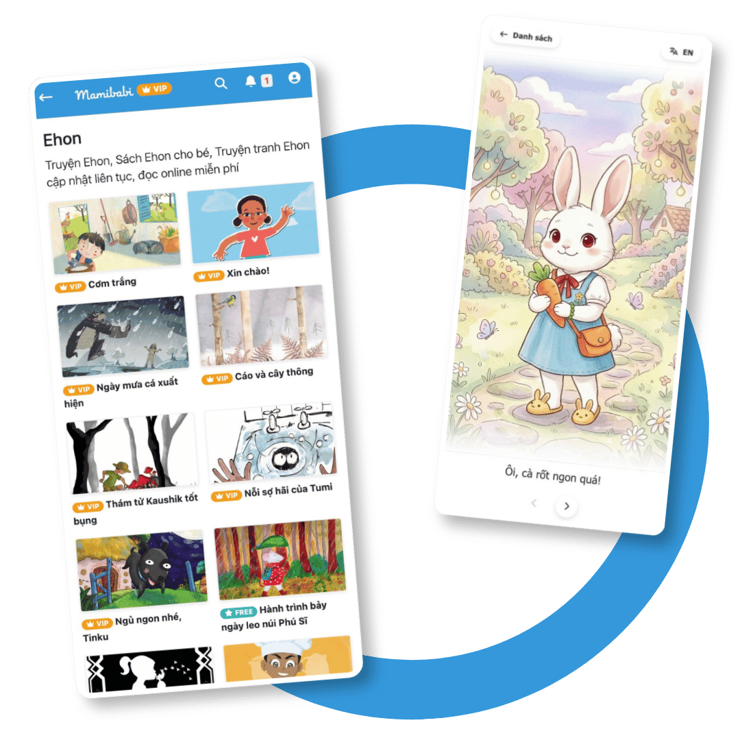 App Mamibabi — truyện tranh, truyện chữ và truyện audio cho bé