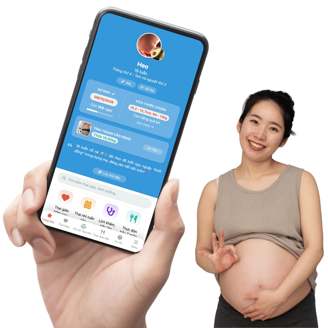 App theo dõi thai nhi Mamibabi